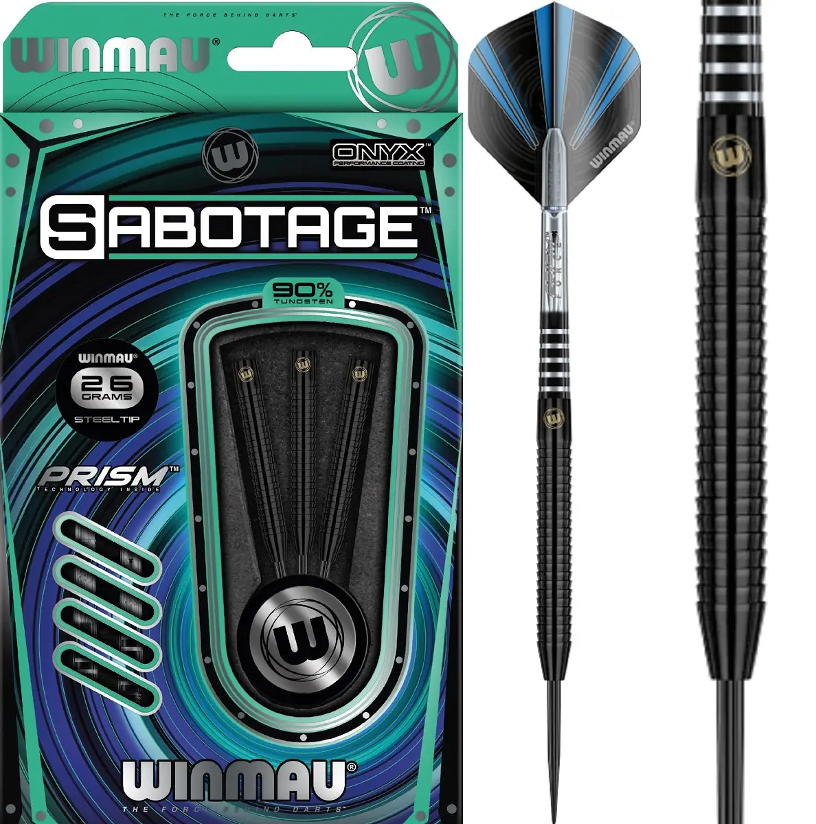 Winmau Sabotage Onyx Black